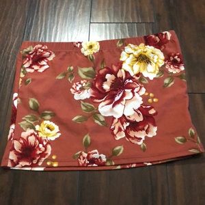 Floral tube top